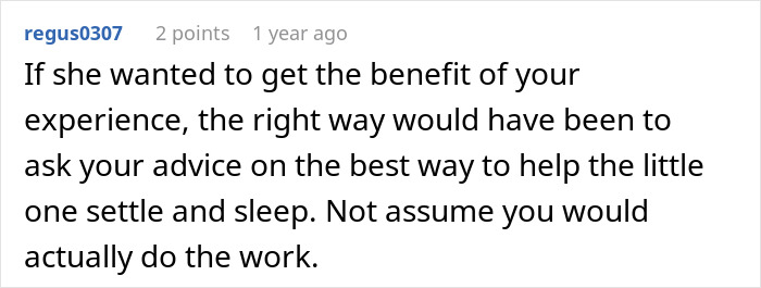 Comment discussing rebooking flight to avoid babysitting niece, emphasizing experience and boundaries in family care. Comment discussing rebooking flight to avoid babysitting niece, emphasizing experience and boundaries in family care.