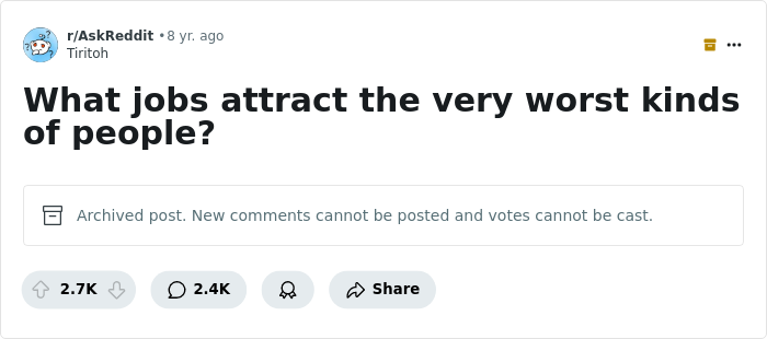 People Are Calling Out These 31 Professions That Are Mostly Full Of Toxic People - 1