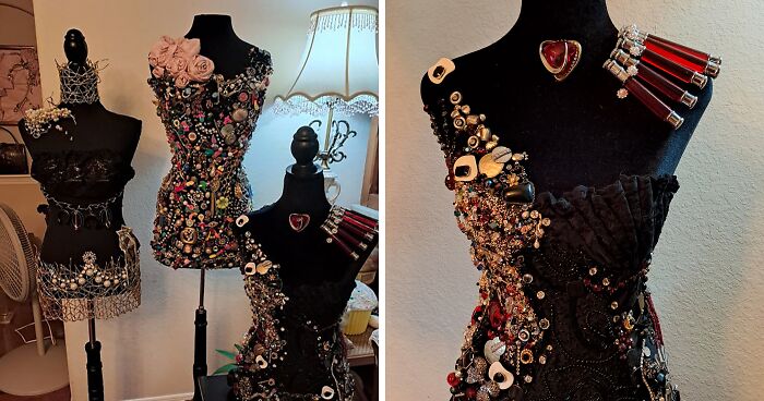 My Dresses That I Created Using Jewelry