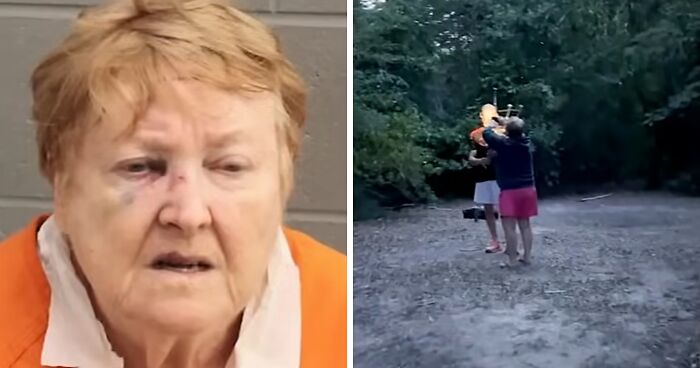 ‘Bagpipe Karen’ Gets Instant Karma After Violently Raging Out At Man In Park And Attacking His Wife