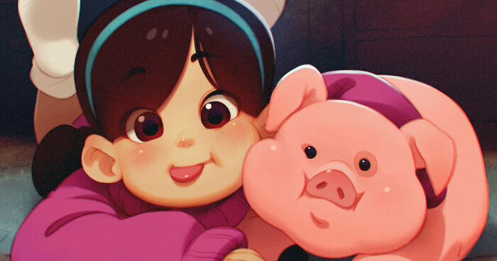 I Collected Cute Images Of Waddles From Gravity Falls (8 Pics)