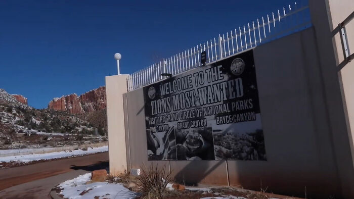 Sign at the entrance of a chilling U.S. national park known for creepy and chilling spots that visitors avoid revisiting.