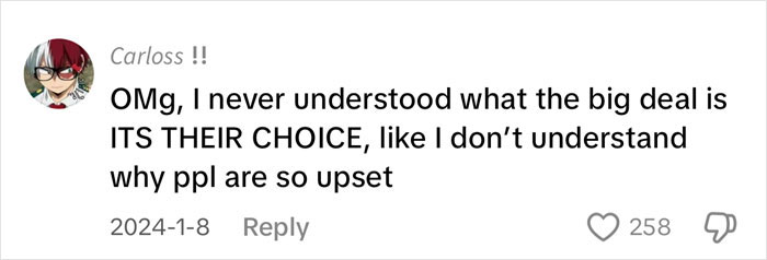 Screenshot of a social media comment discussing opinions amid concerns about a dangerous trend affecting pre-teen girls' health.