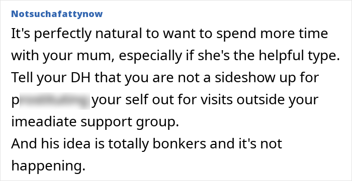 Mom-to-be seeks postpartum help from her mom while husband focuses on balancing grandparent involvement. Mom-to-be seeks postpartum help from her mom while husband focuses on balancing grandparent involvement.