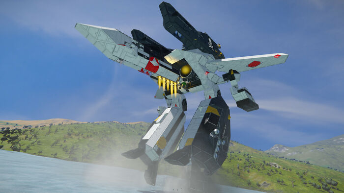 Robot mech model in a digital landscape representing kids creative freedom shared by art teachers online.