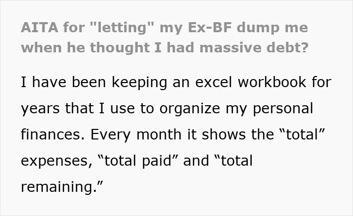 Guy Dumps Girlfriend With “Massive Debt”, Is Mad When He Finds Out He Had It Wrong All Along Guy Dumps Girlfriend With “Massive Debt”, Is Mad When He Finds Out He Had It Wrong All Along