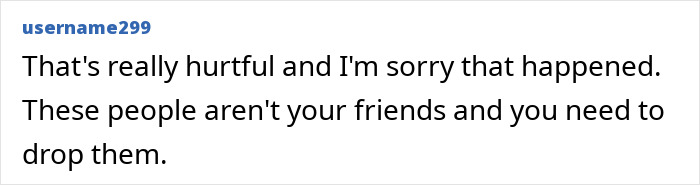 Comment expressing sympathy about a friendship of 10 years on the rocks and advice to drop fake friends.