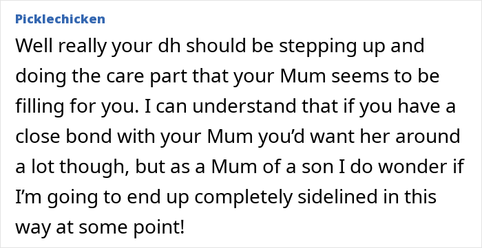 Husband Bothered Wife Prefers Her Own Mom To Visit Her, Doesn’t Understand She’s There To Help Husband Bothered Wife Prefers Her Own Mom To Visit Her, Doesn’t Understand She’s There To Help