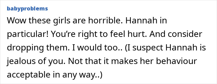 Screenshot of an online comment expressing hurt over a friendship of 10 years on the rocks with one friend showing hate.