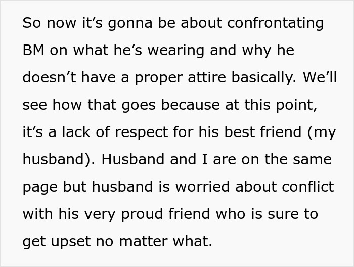 “My Husband Said Nothing”: Bride Issues Best Man An Ultimatum Over His Wedding Outfit “My Husband Said Nothing”: Bride Issues Best Man An Ultimatum Over His Wedding Outfit