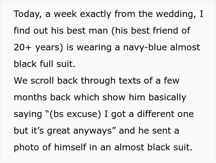 “My Husband Said Nothing”: Bride Issues Best Man An Ultimatum Over His Wedding Outfit “My Husband Said Nothing”: Bride Issues Best Man An Ultimatum Over His Wedding Outfit