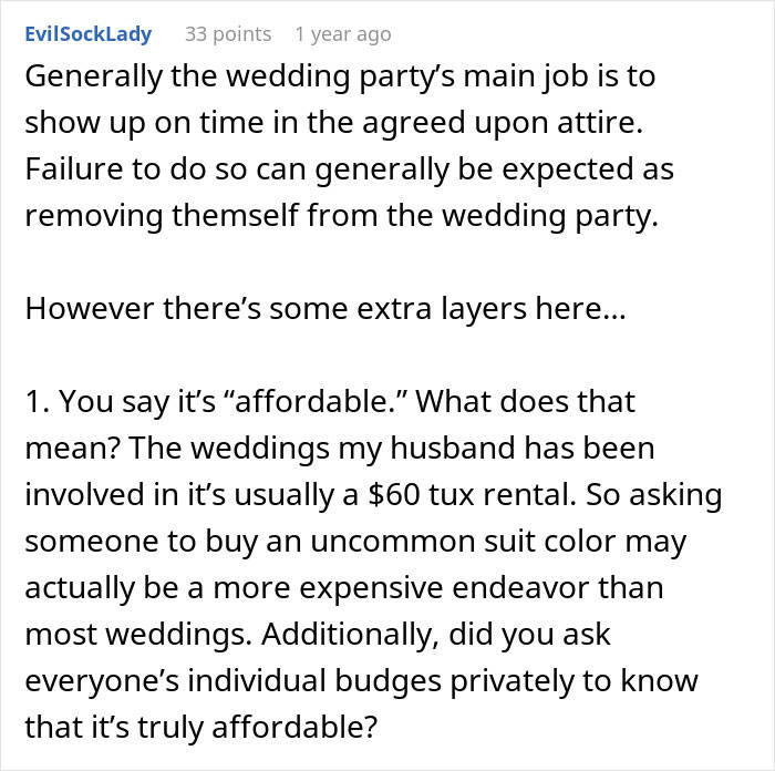 “My Husband Said Nothing”: Bride Issues Best Man An Ultimatum Over His Wedding Outfit “My Husband Said Nothing”: Bride Issues Best Man An Ultimatum Over His Wedding Outfit