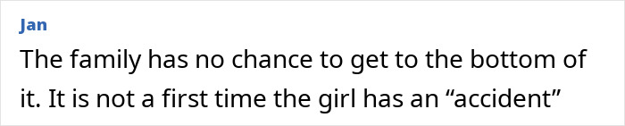 Text excerpt from an online discussion about an ex-model with broken bones, referencing ties to an influential family in Dubai.