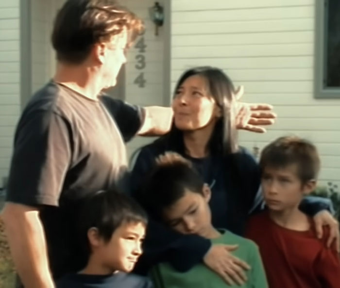 Family of Balloon Boy pictured outside their home, reflecting on the infamous controversy years later with children and parents together.