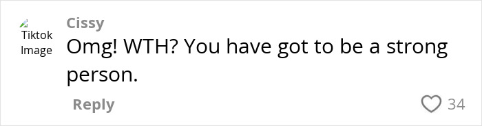 Comment on TikTok showing user Cissy expressing shock and strength in response to BBL horror experience and assault discussion.