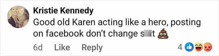 Comment from Kristie Kennedy expressing frustration over a Facebook post related to a man and child fishing on a quiet river. Comment from Kristie Kennedy expressing frustration over a Facebook post related to a man and child fishing on a quiet river.