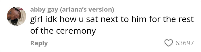 Comment on viral Florida high school grad stage mishap reading girl idk how u sat next to him for rest of ceremony