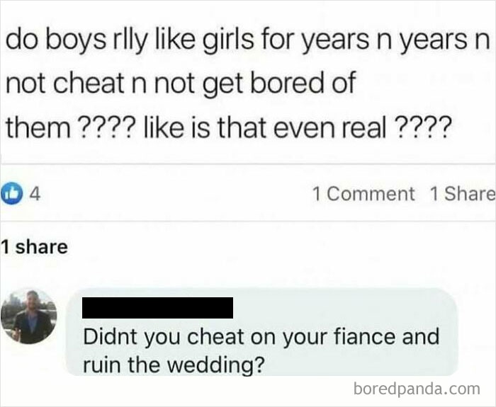 Social media post questioning boys' loyalty sparks surprising comment in unexpected conversation that made people go hmmm.