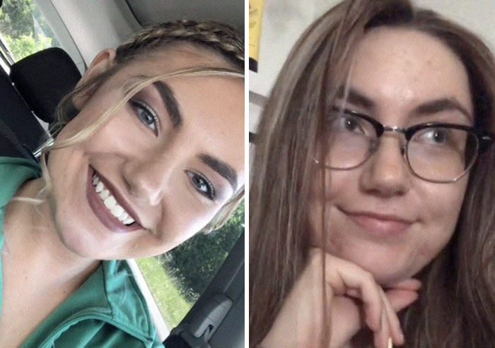 Side-by-side photos of a woman showing how she looked in high school and how she looks now for people who looked their hottest in high school.