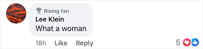 Screenshot of a social media comment praising a woman, related to Heidi Klum&rsquo;s response to Sof&iacute;a Vergara&rsquo;s cheeky bikini snap.