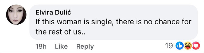 Comment praising a woman&rsquo;s attractiveness, shared in response to Heidi Klum's viral reaction to Sof&iacute;a Vergara's bikini snap.