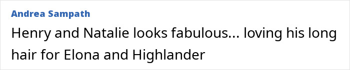 Henry Cavill with long Highlander hairstyle, fans comparing his look to Tom Holland, receiving widespread attention and praise.