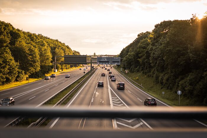 Highway with cars driving under sunset, illustrating things people thought everyone knew but apparently don’t.