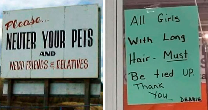 50 Of The Funniest Signs Ever Spotted In The Wild (New Pics)