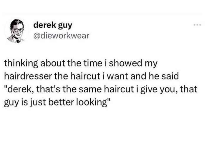 Screenshot of a social media post humorously delivering an epic burn about a haircut, showcasing clever burns.