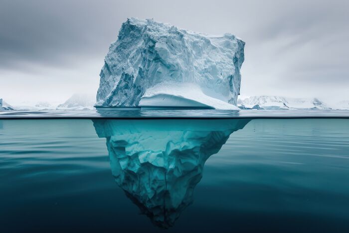 Large iceberg floating in calm cold waters, representing historical figures people would love to call.
