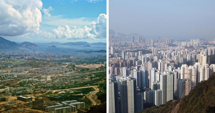 50 Pictures Showing The Same Place Decades Apart, Revealing How Time Changes Everything