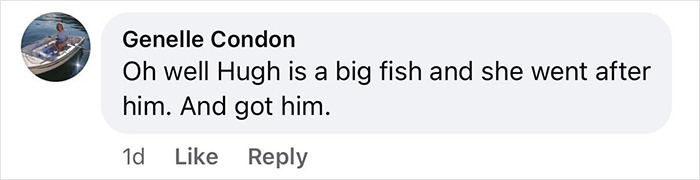 Comment by Genelle Condon about Hugh Jackman and Sutton Foster amid divorce, highlighting their 17-year history discovered by fans. Comment by Genelle Condon about Hugh Jackman and Sutton Foster amid divorce, highlighting their 17-year history discovered by fans.