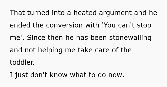 Alt text: married couple moving houses with husband leaving everything for wife to handle while he travels