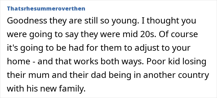 Forum discussion about husband funding teen children and challenges of child adjustment between countries.