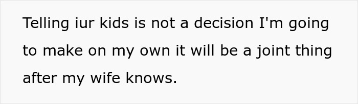 Man reflecting on telling kids about being a perfect kidney match for his wife due to close family relation. Man reflecting on telling kids about being a perfect kidney match for his wife due to close family relation.