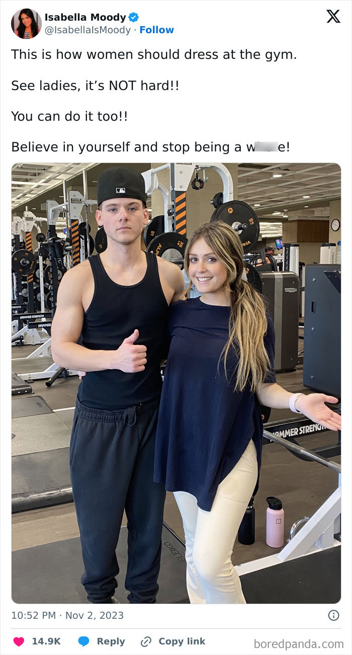 Two people posing in a gym setting, highlighting common annoying gym moments and workout environment frustrations.