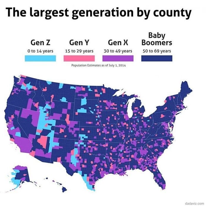 US map showing the largest generation by county with data presented through colorful maps, charts, and graphs.