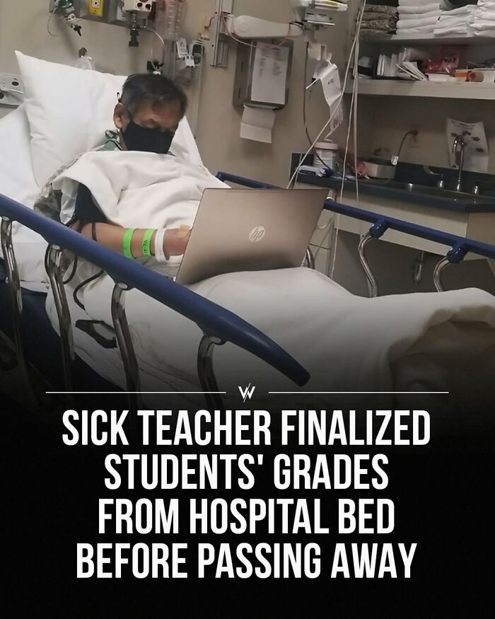 Person in hospital bed using laptop, illustrating one of the most interesting short stories about dedication and resilience.