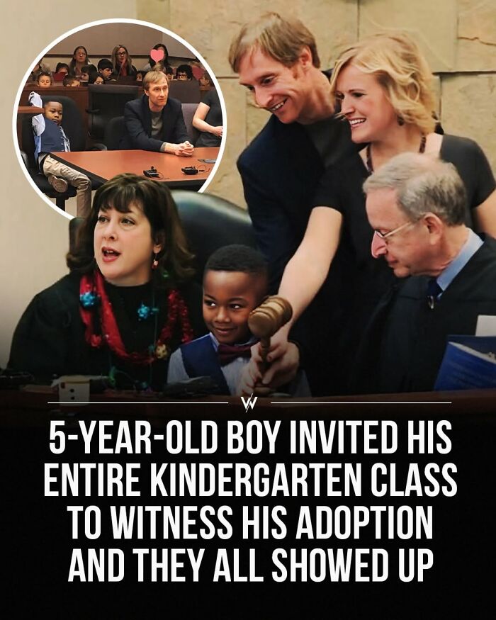 5-year-old boy’s adoption witnessed by kindergarten class, a heartwarming moment shared in interesting short stories collection.