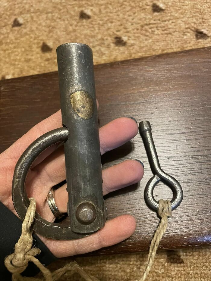 Metal lock mechanism found among unexpected things in walls and other hidden places in people’s homes.