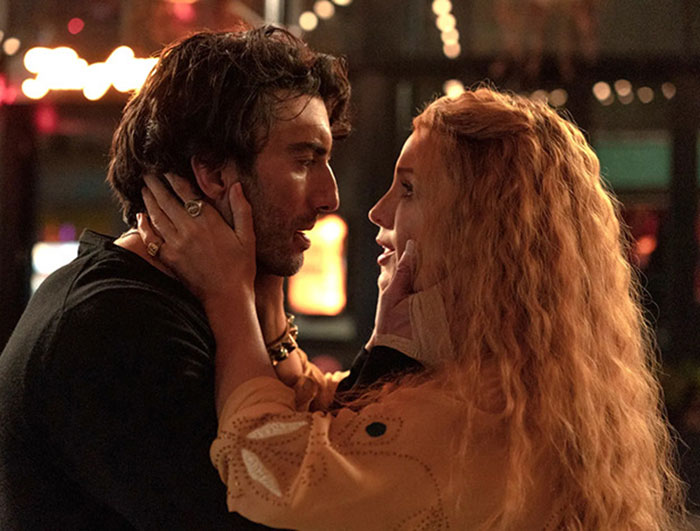 Blake Lively and Justin Baldoni in an emotional scene, highlighting Blake Lively's response to lawsuit dismissal news.