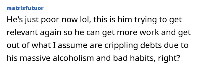 Comment about Johnny Depp revealing betrayal by three people including his agent during Amber Heard trial discussing his struggles.