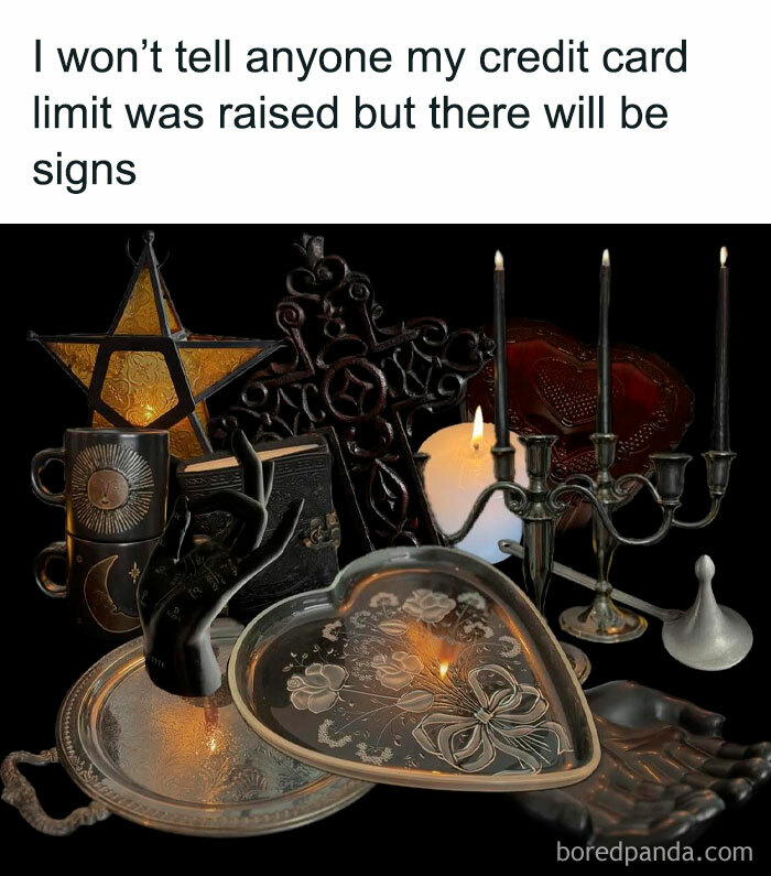 Decorative black and gold vintage objects including a heart-shaped tray and candelabra in a cute and wholesome posts collection.