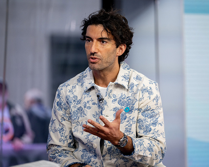 Justin Baldoni&rsquo;s lawyer speaking passionately in a studio setting about Blake Lively lawsuit dismissal.