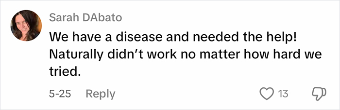 Comment by Sarah DAbato discussing the struggle with disease and seeking help related to weight loss efforts. Comment by Sarah DAbato discussing the struggle with disease and seeking help related to weight loss efforts.