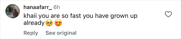 Comment on social media expressing how fast Gigi Hadid's daughter Khai has grown, related to outrage over breakfast menu. Comment on social media expressing how fast Gigi Hadid's daughter Khai has grown, related to outrage over breakfast menu.