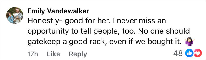 Comment from Emily Vandewalker supporting Kylie Jenner&rsquo;s breast augmentation surgery details after fan inquiry on social media platform.