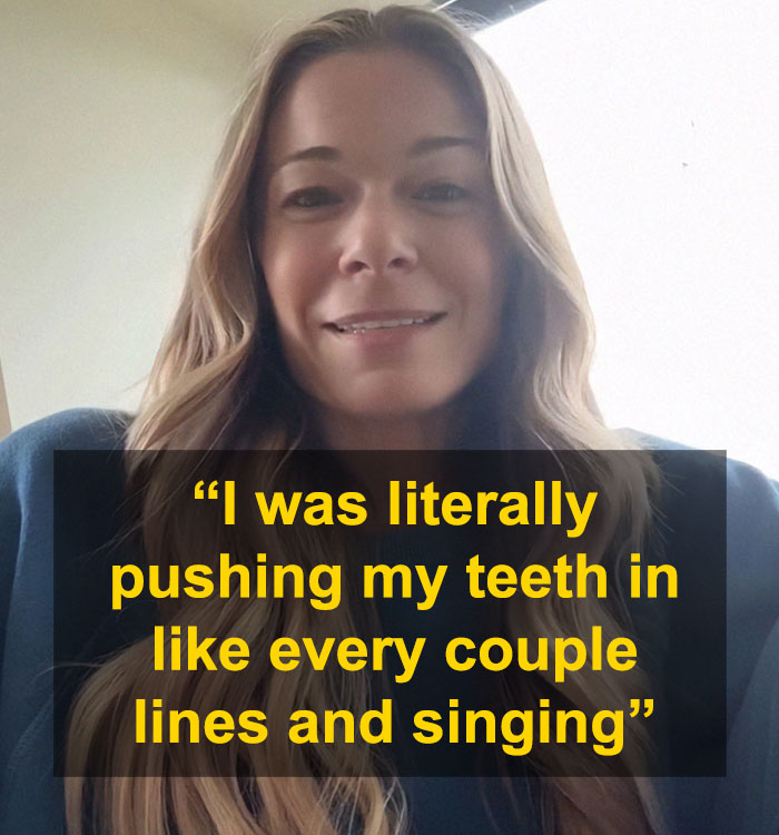 LeAnn Rimes discussing teeth falling out while performing, describing pushing her teeth in during singing. LeAnn Rimes discussing teeth falling out while performing, describing pushing her teeth in during singing.