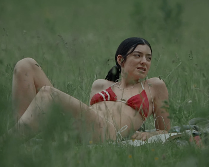 Lorde fans stunned after discovering an x-rated image inside new vinyl release, showing a woman in a red bikini outdoors. Lorde fans stunned after discovering an x-rated image inside new vinyl release, showing a woman in a red bikini outdoors.