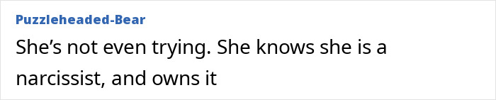 Screenshot of online comment criticizing Meghan Markle for being a narcissist and focusing on herself in birthday post.